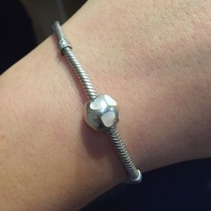 Authentic Pandora Charm Mother of Pearl Hearts
